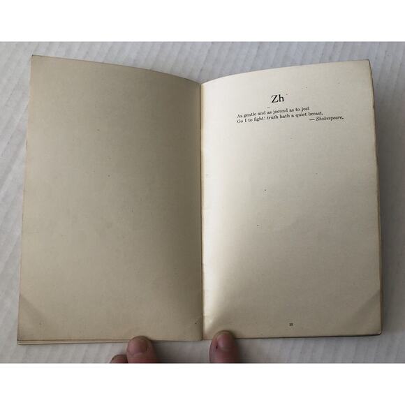 Antique 1907 Articulation English Speech SC Book Homeschool Consonants Poetry - Picture 7 of 12